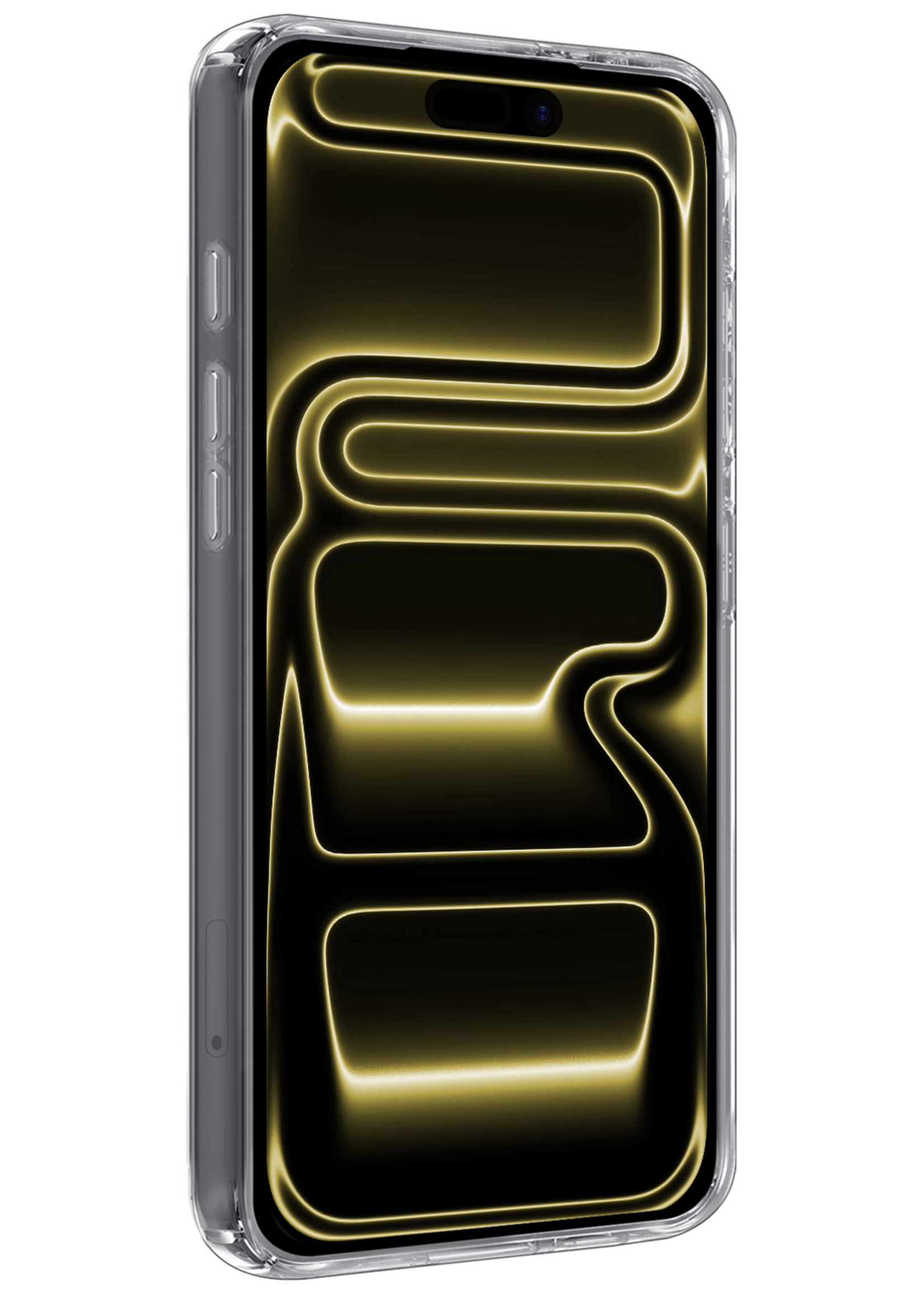 LUQ LUQ iPhone 17 Pro Hoesje Siliconen Met Screenprotector Met Dichte Notch - Transparant