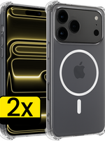LUQ LUQ iPhone 17 Pro Max Magsafe Hoesje - Transparant - 2 PACK