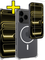 LUQ LUQ iPhone 17 Pro Magsafe Hoesje Transparant Met Screenprotector