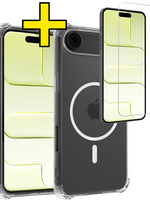 LUQ LUQ iPhone Air Magsafe Hoesje Transparant Met Screenprotector