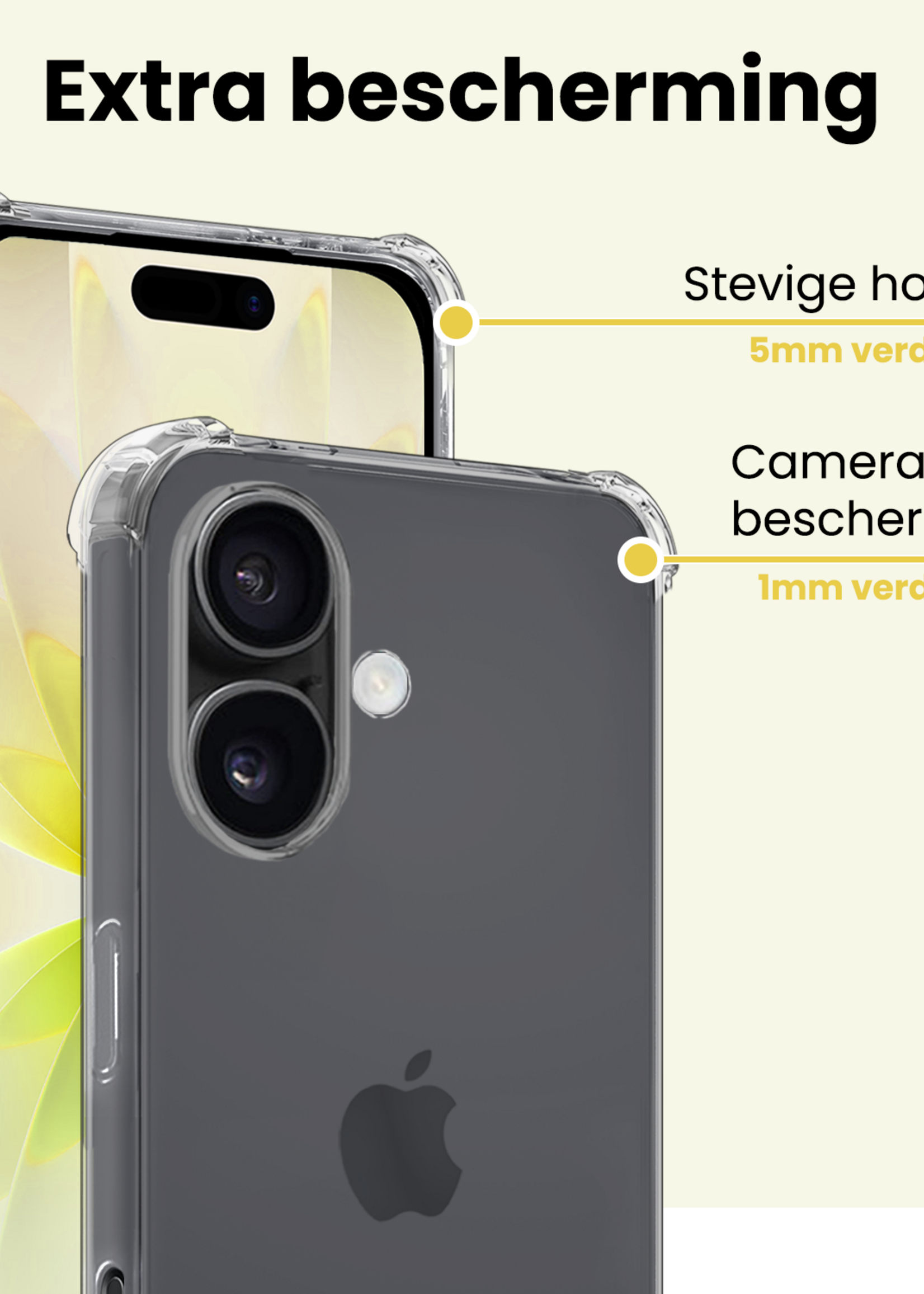 LUQ LUQ iPhone 17 Magsafe Hoesje Transparant Met 2x Screenprotector