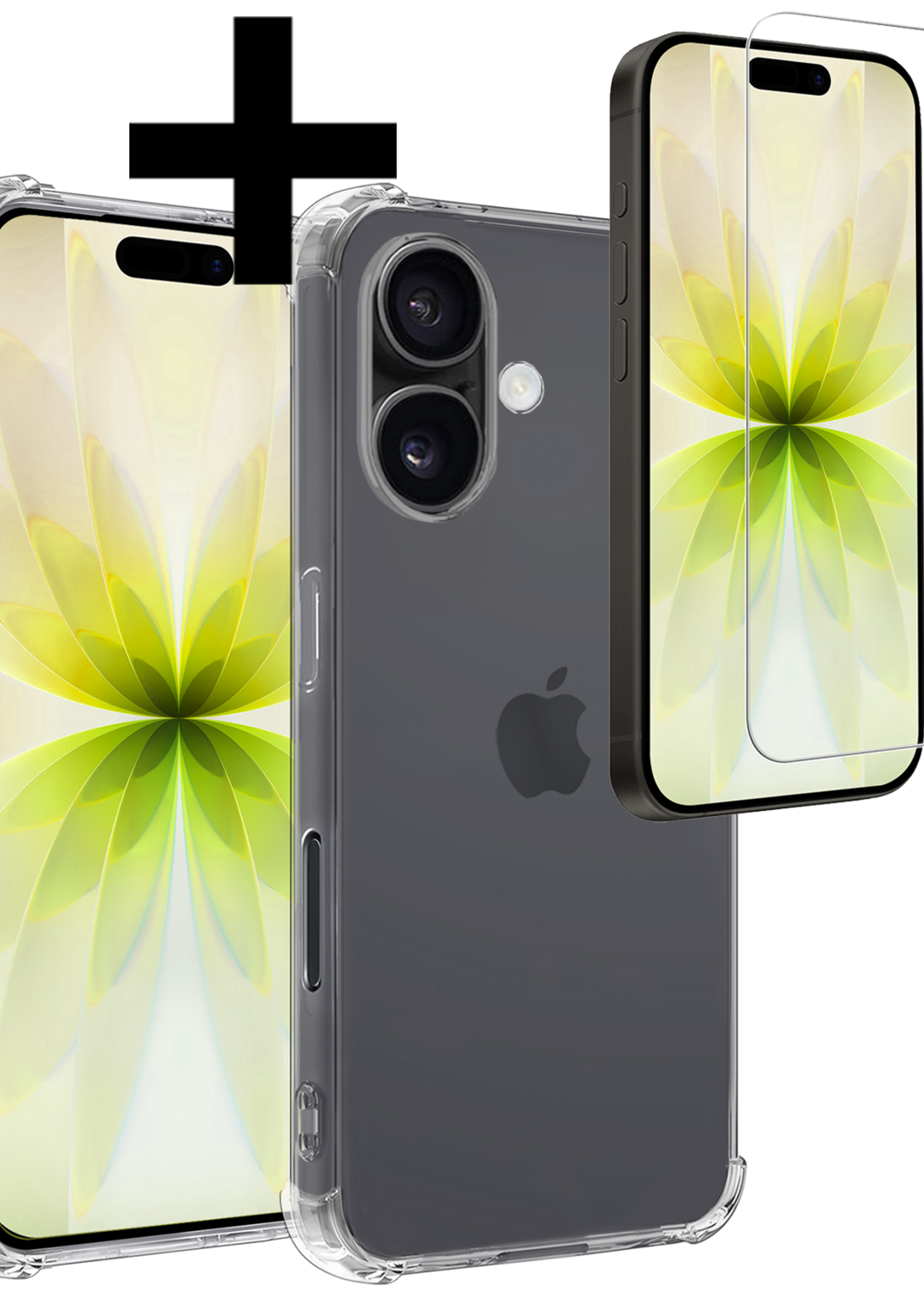 LUQ LUQ iPhone 17 Hoesje Shockproof Met Screenprotector Met Dichte Notch