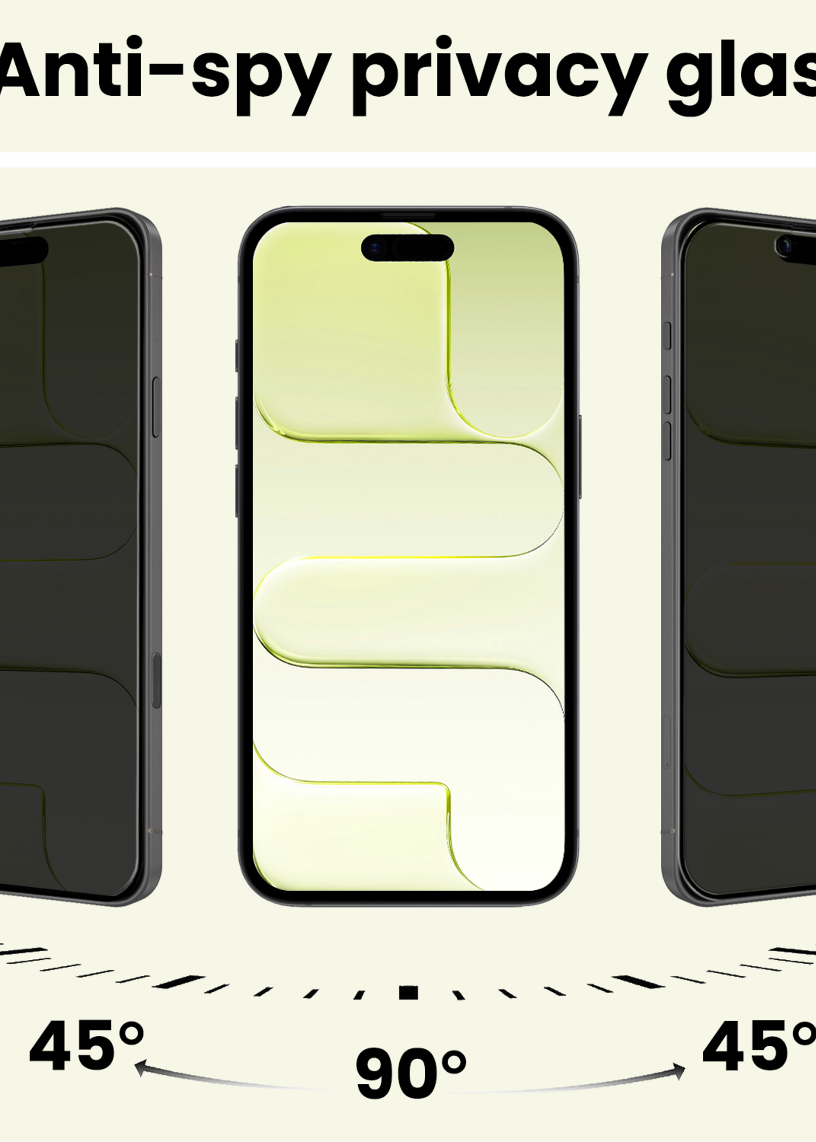 LUQ LUQ iPhone Air Screenprotector Glas Privacy
