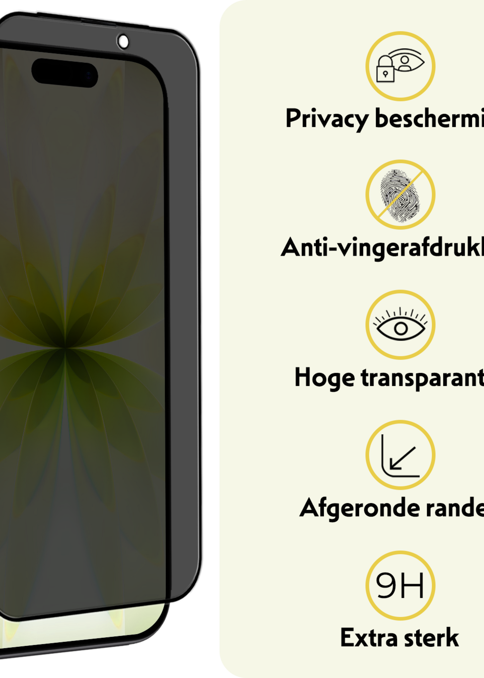 LUQ LUQ iPhone 17 Screenprotector Glas Privacy