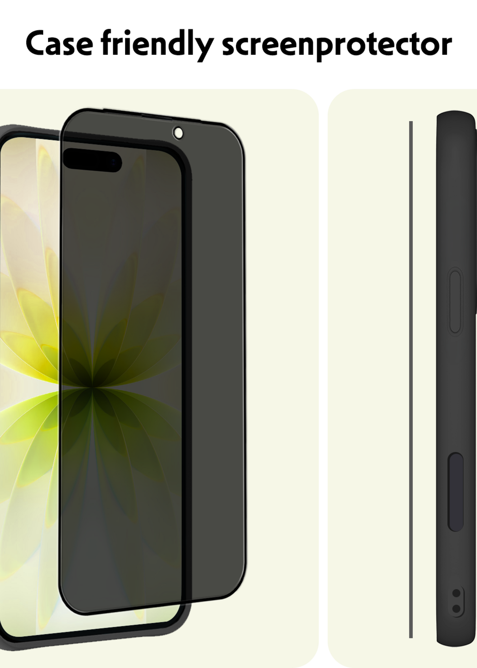 LUQ LUQ iPhone 17 Screenprotector Glas Privacy