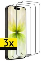 LUQ LUQ iPhone 17 Screenprotector Glas Full Cover 2D - 3 PACK