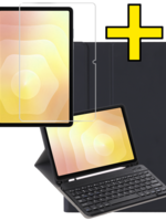 LUQ LUQ Samsung Galaxy Tab S11 Toetsenbordhoes Met Screenprotector - Zwart