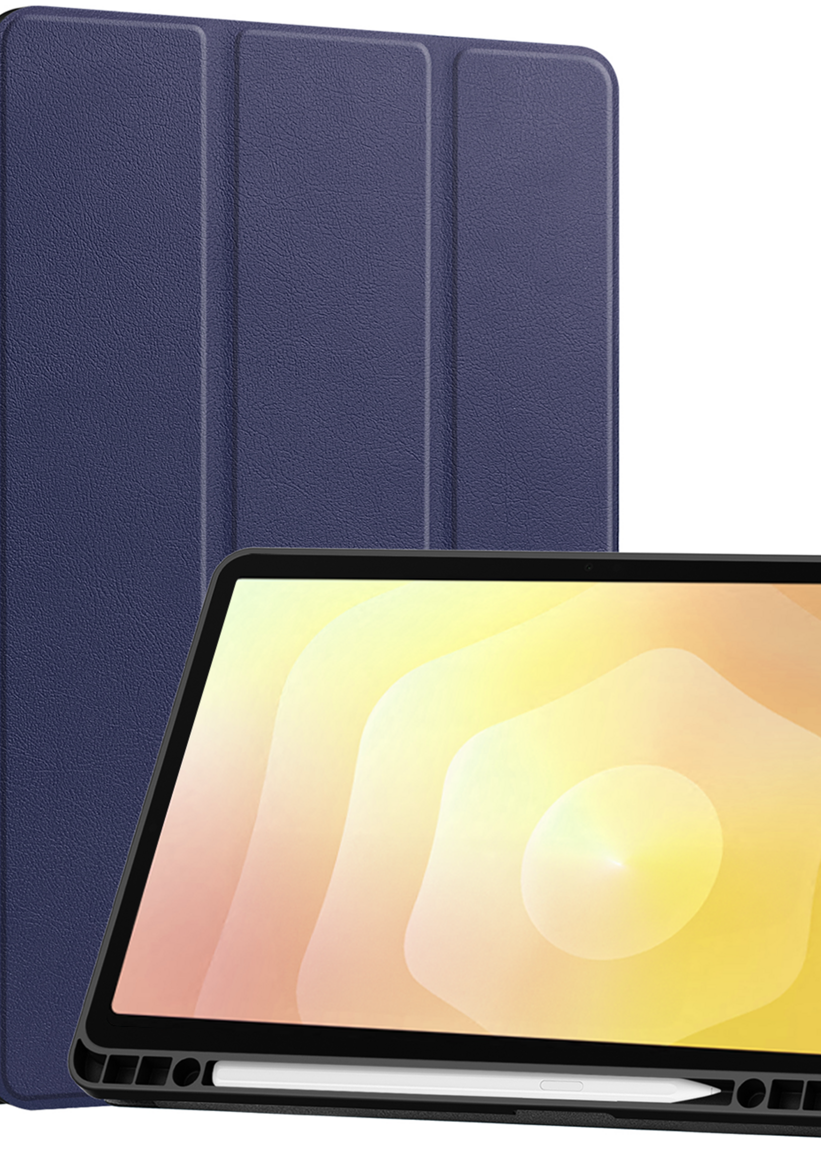 LUQ LUQ Samsung Galaxy Tab S11 Hoesje Met Uitsparing S Pen - Donkerblauw