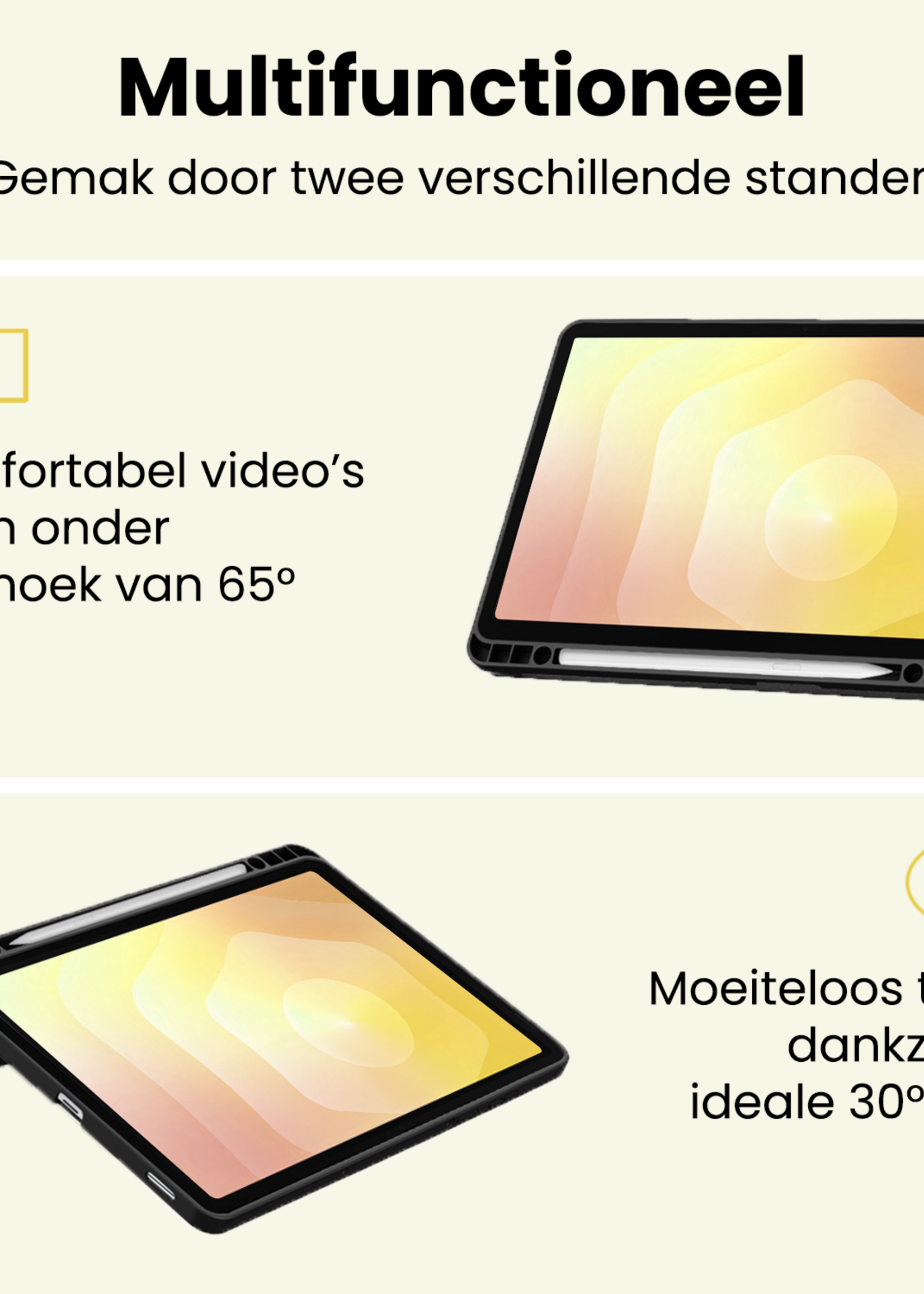 LUQ LUQ Samsung Galaxy Tab S11 Hoesje Met Uitsparing S Pen - Donkerblauw