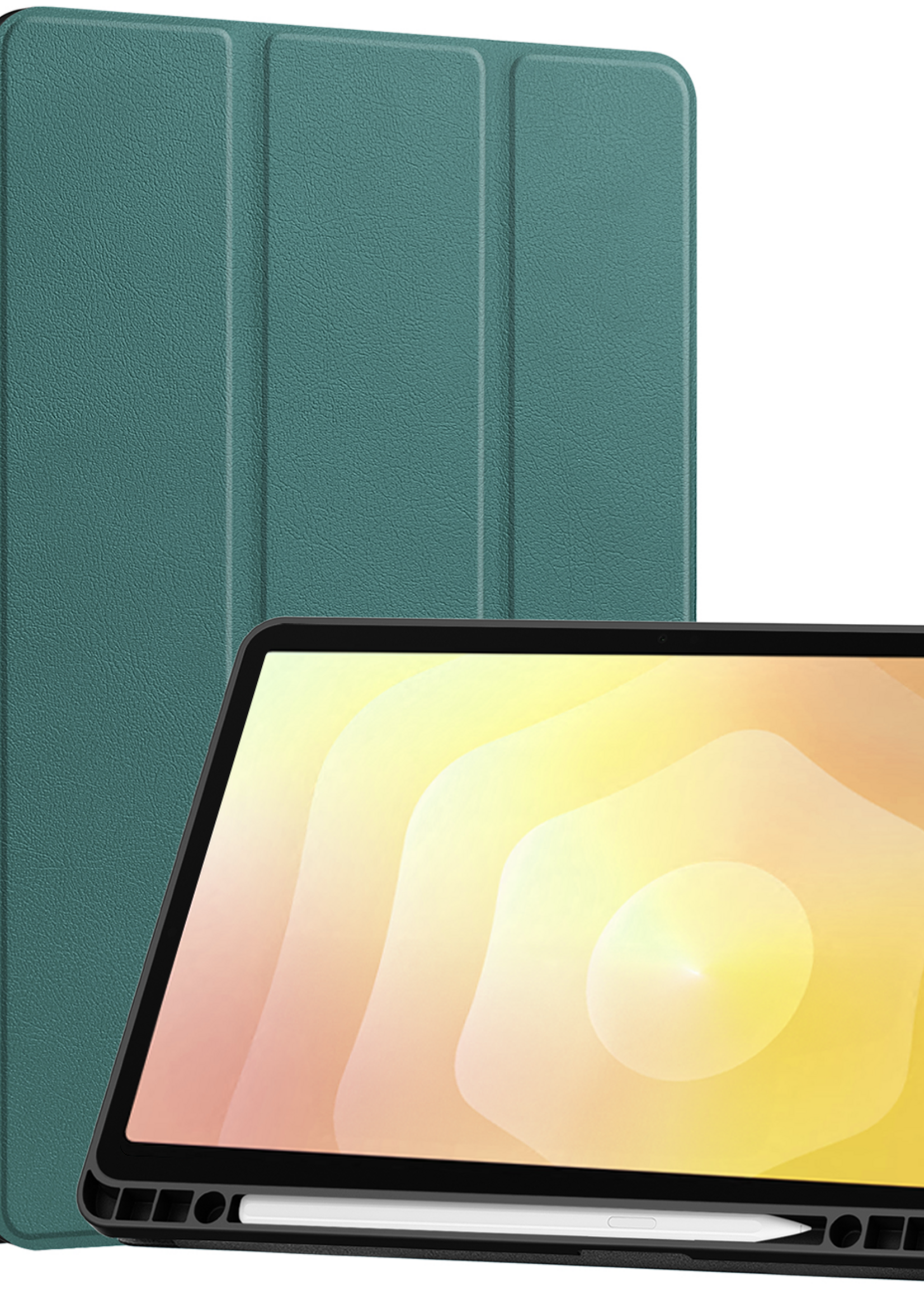 LUQ LUQ Samsung Galaxy Tab S11 Hoesje Met Uitsparing S Pen - Donkergroen