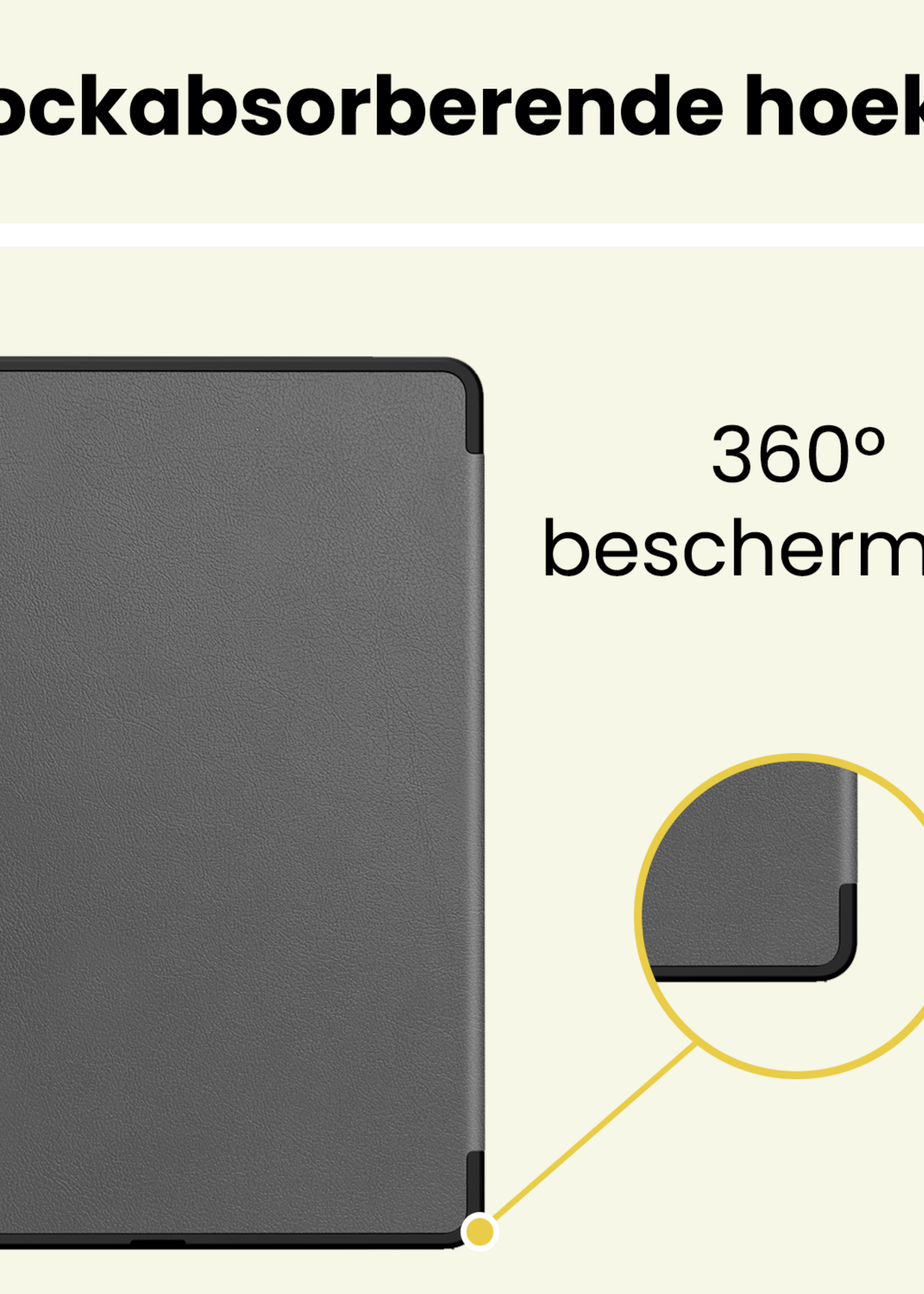 LUQ LUQ Samsung Galaxy Tab S11 Hoesje Met Uitsparing S Pen - Grijs