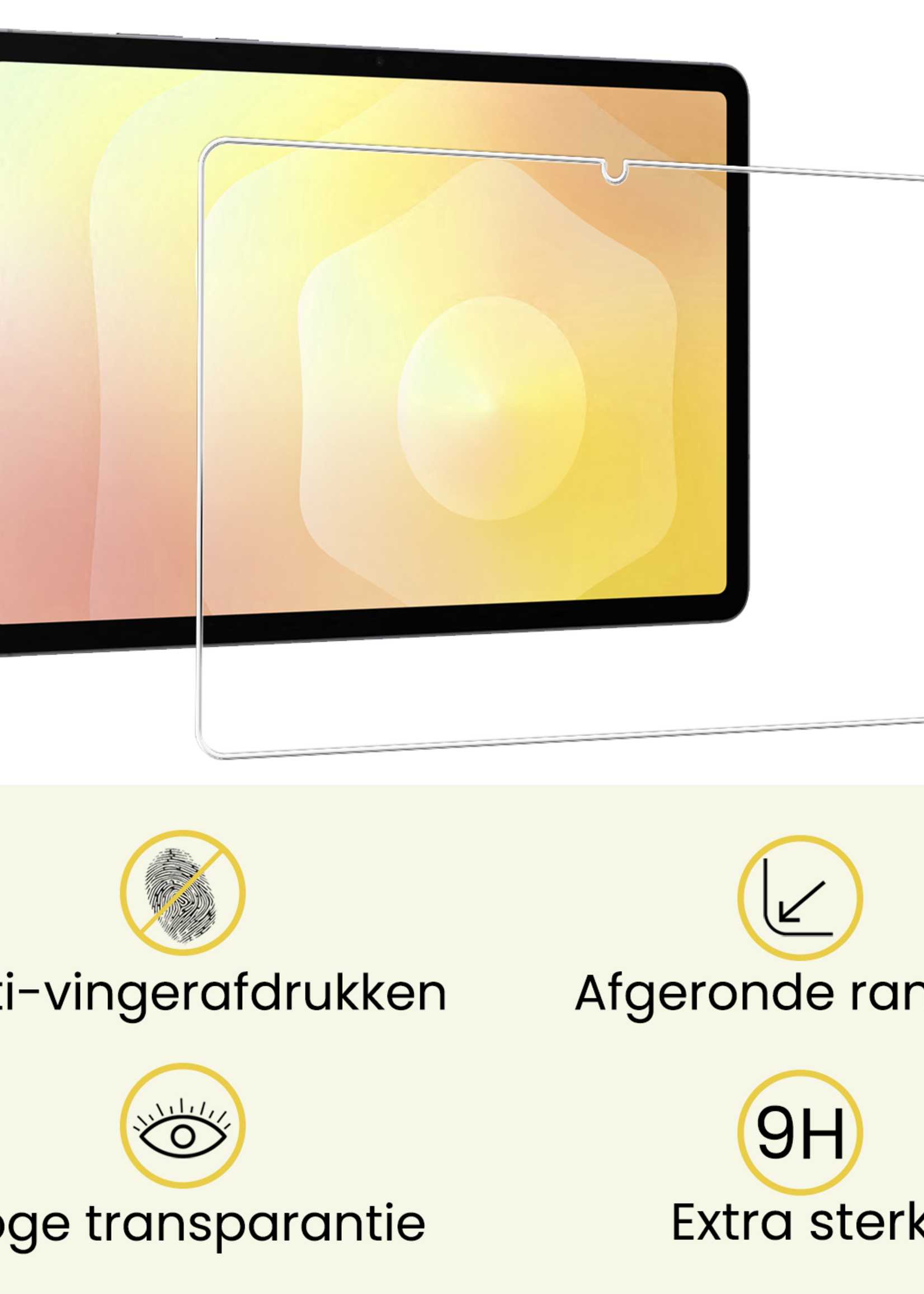 LUQ LUQ Samsung Galaxy Tab S11 Hoesje Met Uitsparing S Pen Met Screenprotector - Donkergroen
