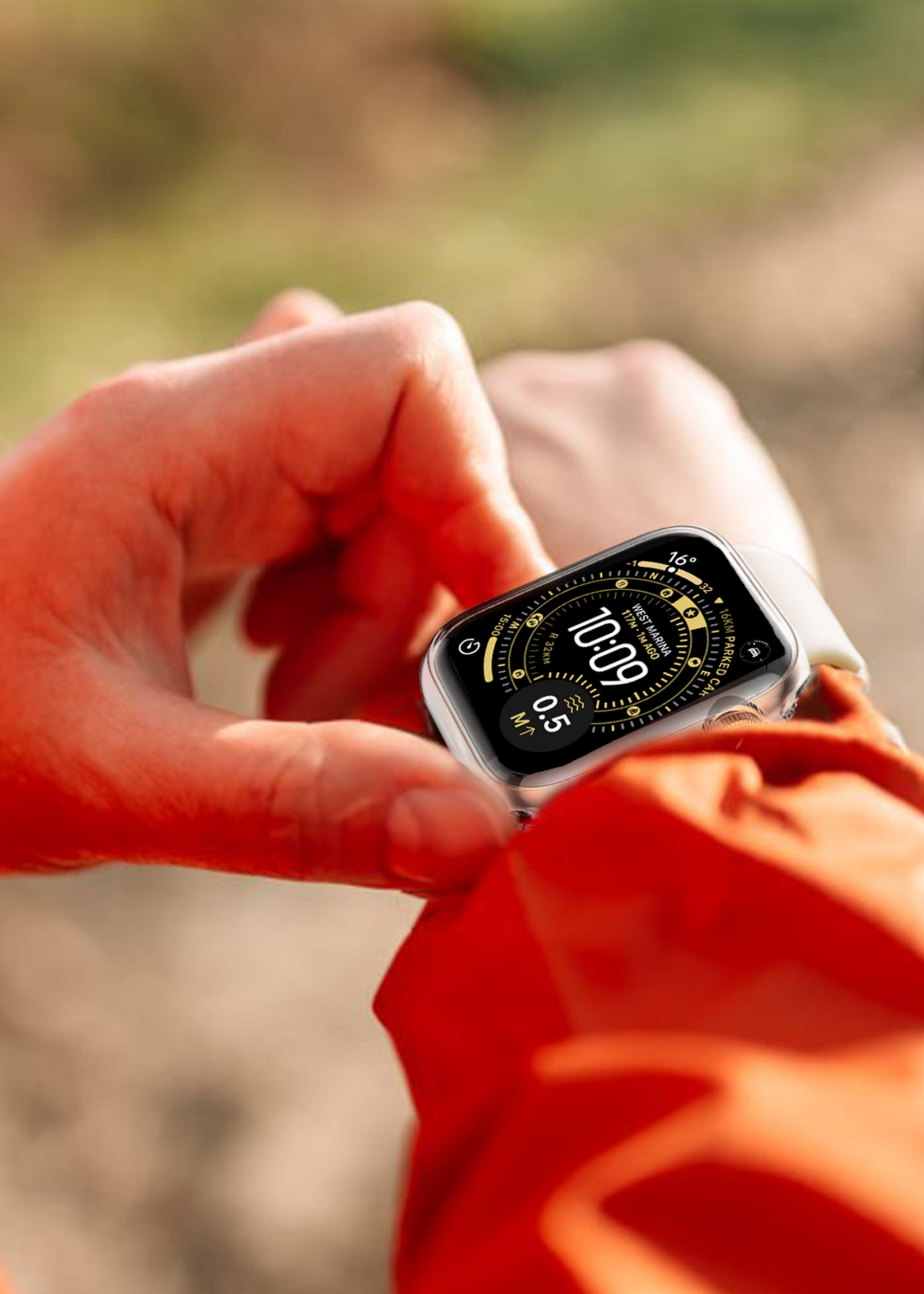 LUQ LUQ Apple Watch Ultra 3 Hoesje Siliconen Transparant - 49 mm