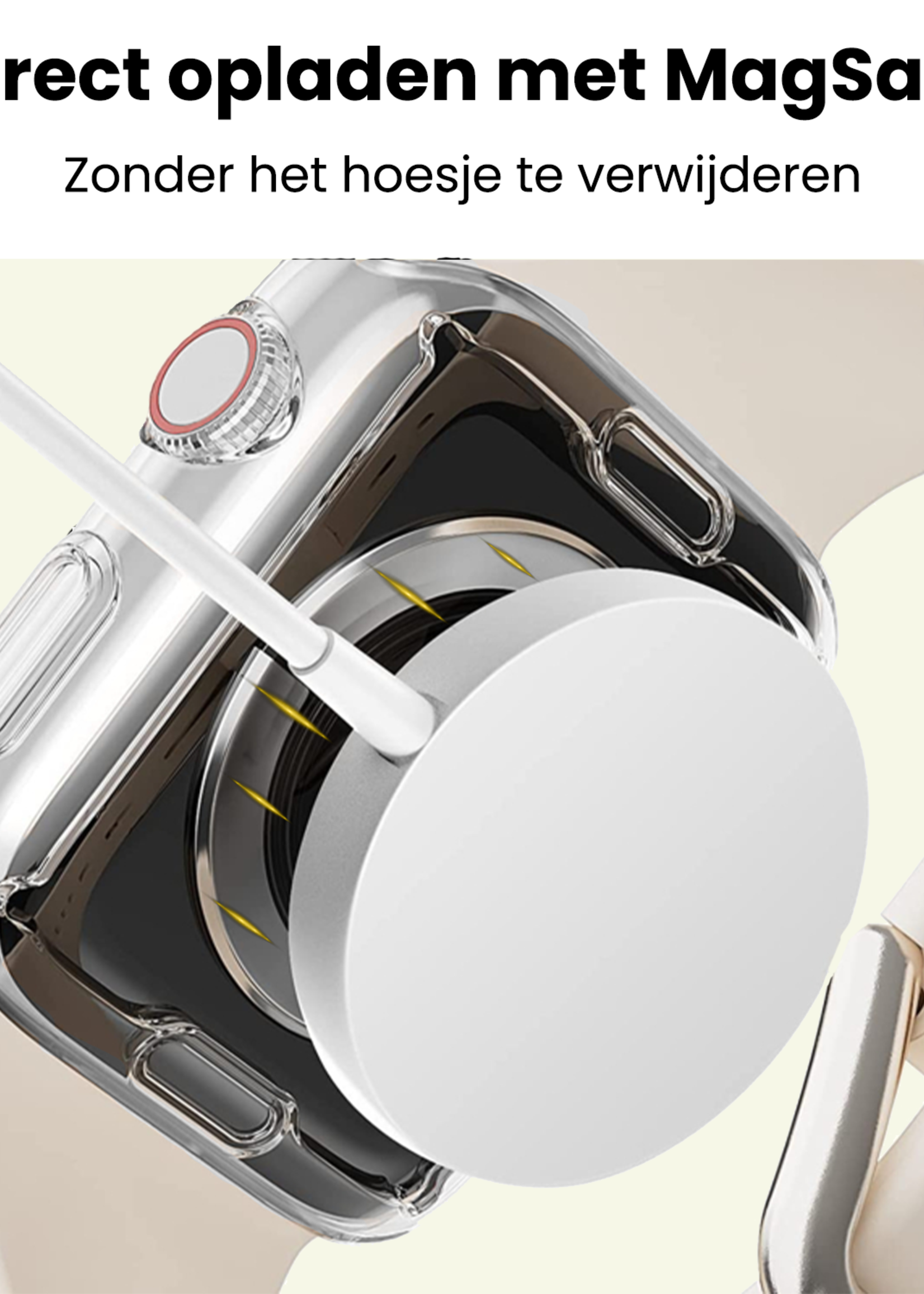 LUQ LUQ Apple Watch SE 3 Hoesje Siliconen Transparant - 40 mm