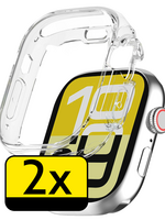 LUQ LUQ Apple Watch SE 3 Hoesje Siliconen Transparant - 40 mm - 2 PACK