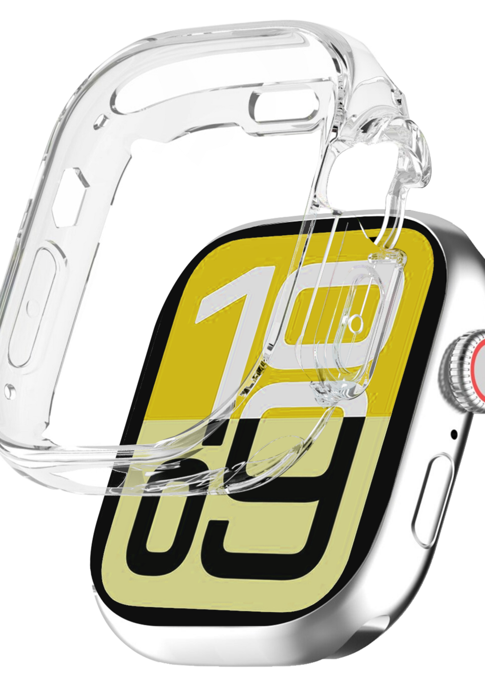 LUQ LUQ Apple Watch SE 3 Hoesje Siliconen Transparant - 44 mm