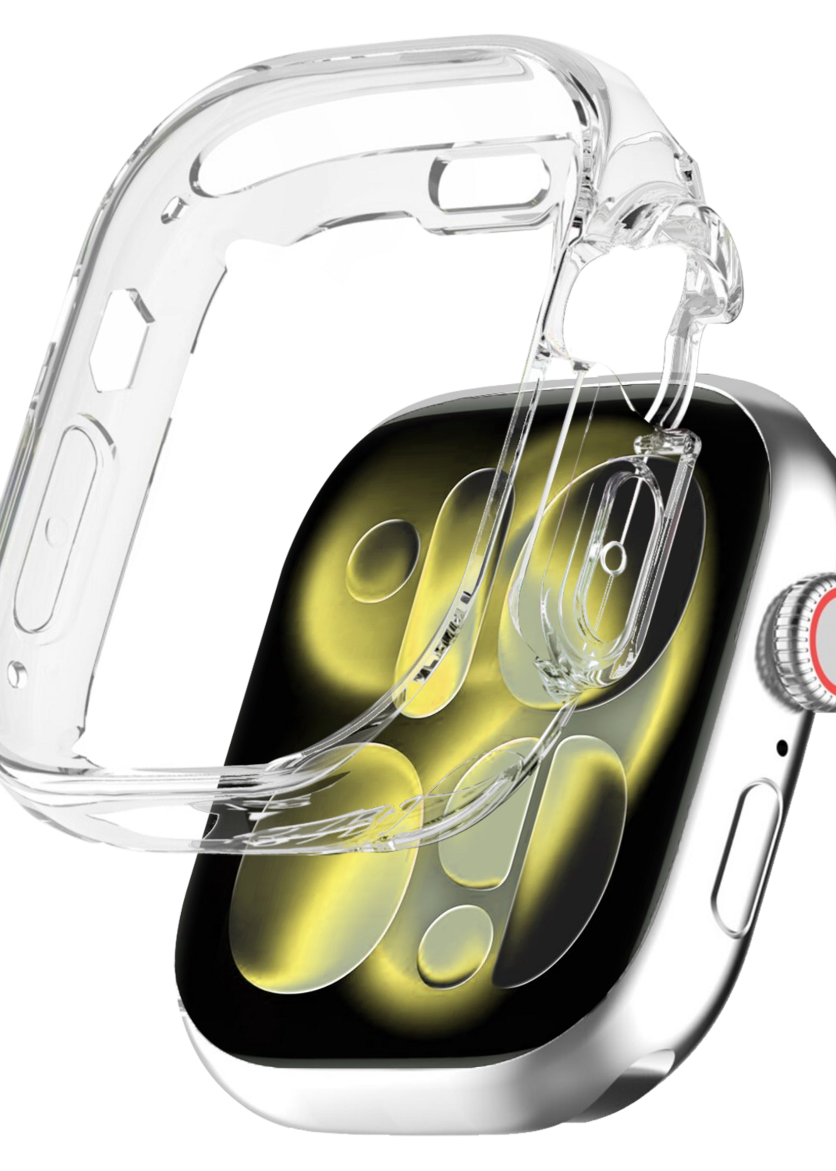 LUQ LUQ Apple Watch Series 11 Hoesje Siliconen Transparant - 42 mm