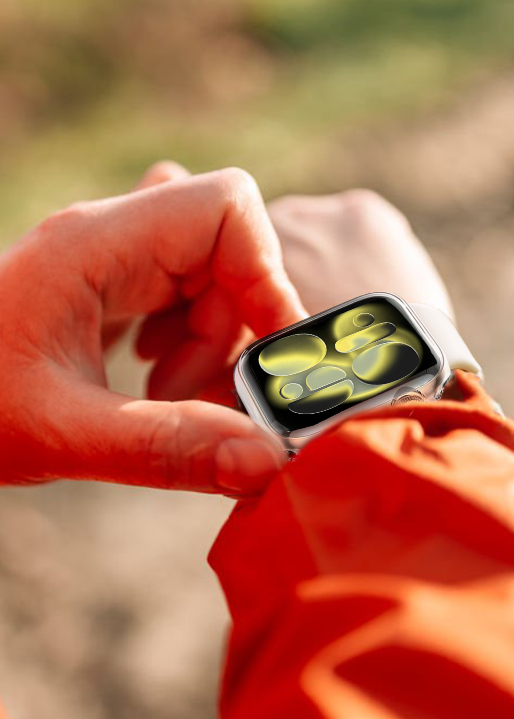 LUQ LUQ Apple Watch Series 11 Hoesje Siliconen Transparant - 46 mm