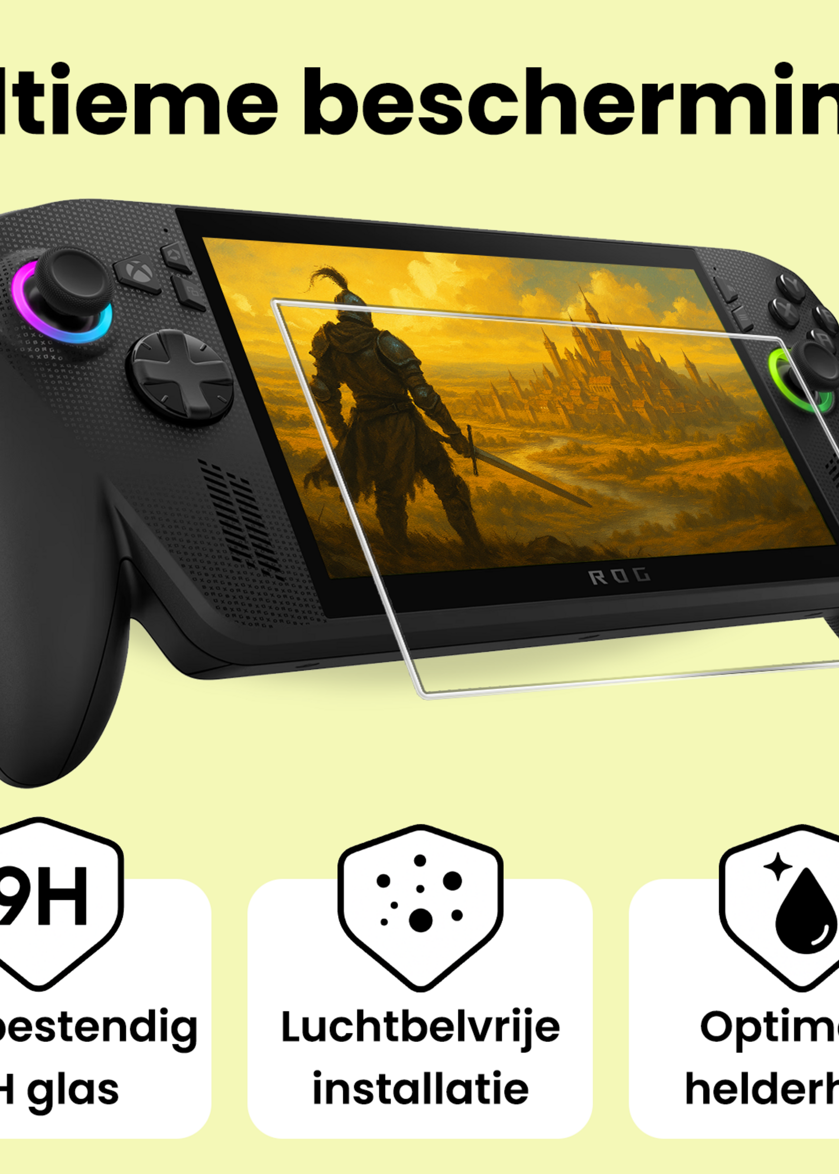 LUQ LUQ ASUS ROG Xbox Ally X Screenprotector - 2 PACK