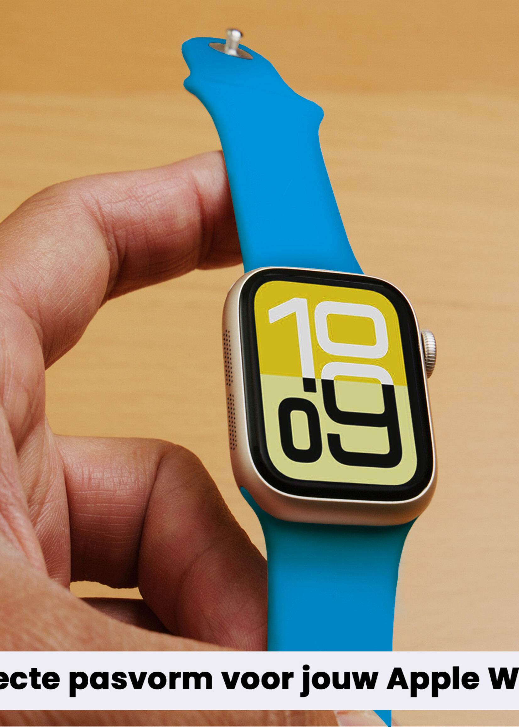 LUQ LUQ Apple Watch Bandje Siliconen Verstelbaar (38/40/41 mm) - Blauw