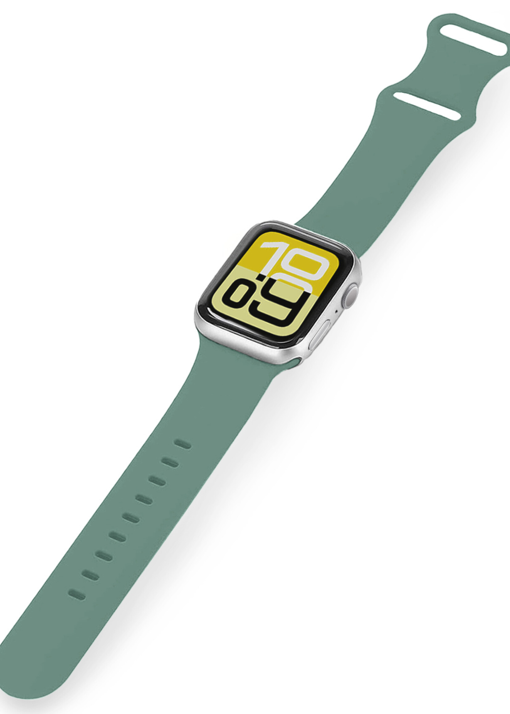 LUQ LUQ Apple Watch Bandje Siliconen Verstelbaar (38/40/41 mm) - Cactus