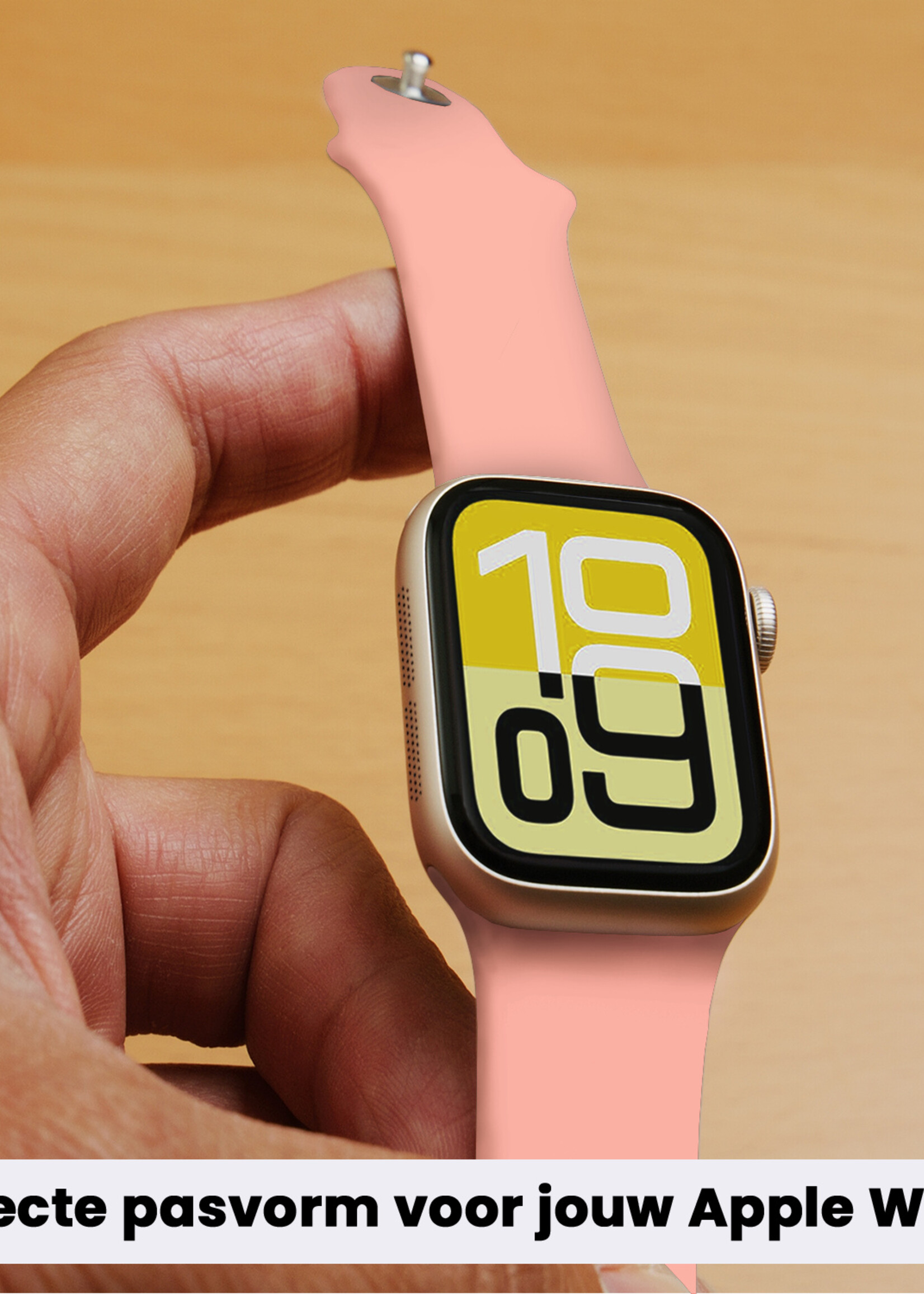 LUQ LUQ Apple Watch Bandje Siliconen Verstelbaar (38/40/41 mm) - Mint