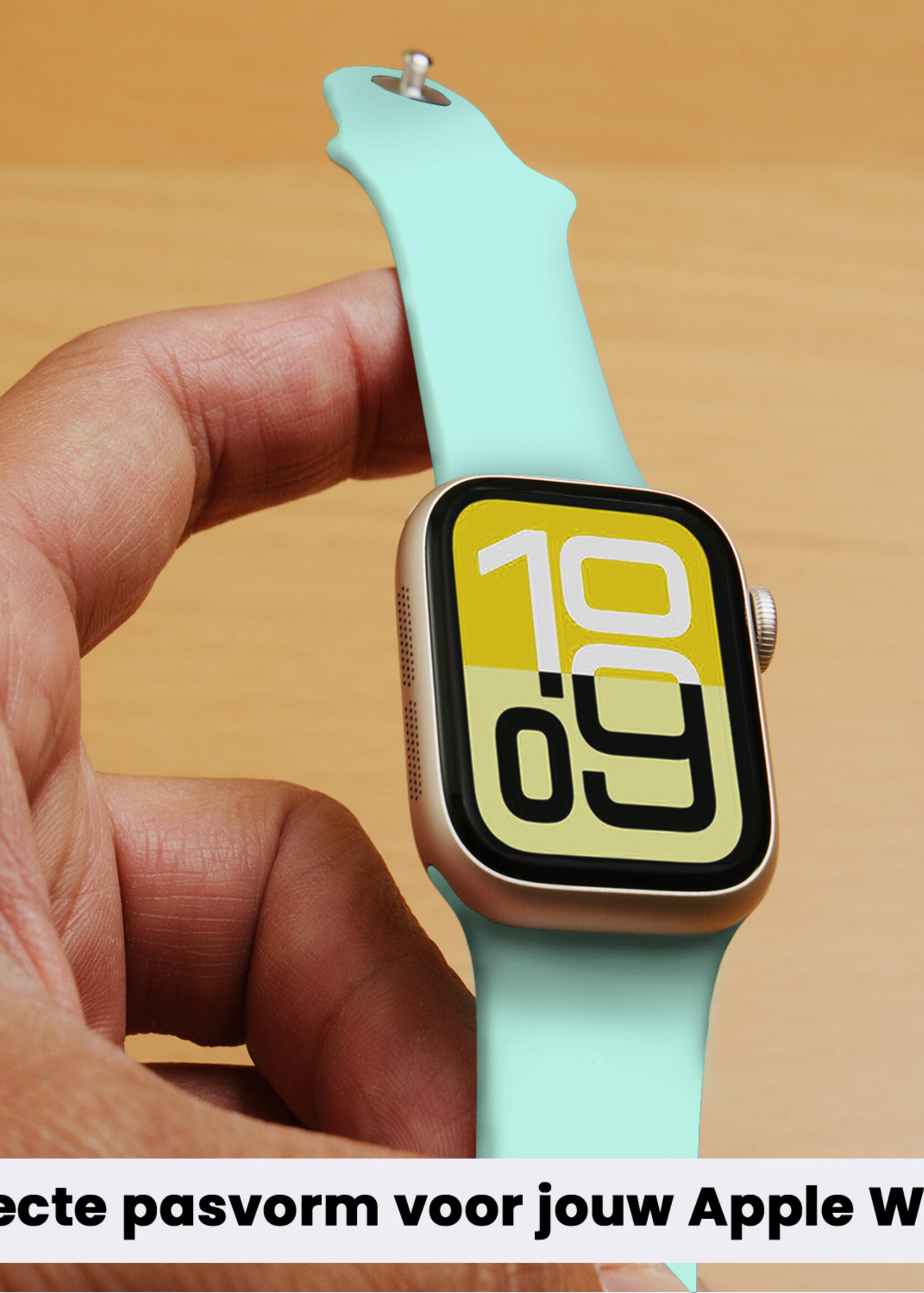 LUQ LUQ Apple Watch Bandje Siliconen Verstelbaar (38/40/41 mm) - Oud Roze