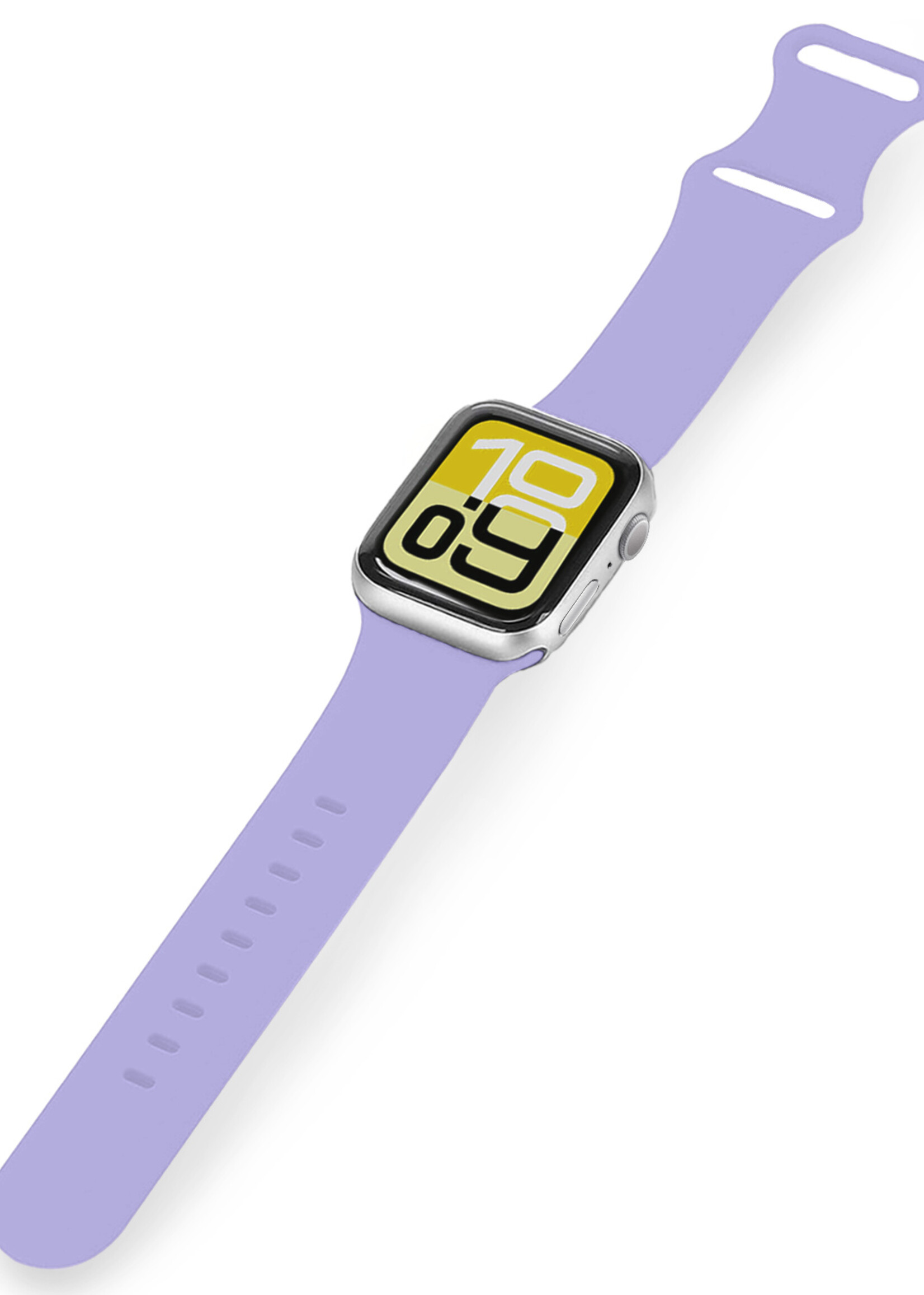 LUQ LUQ Apple Watch Bandje Siliconen Verstelbaar (38/40/41 mm) - Violet