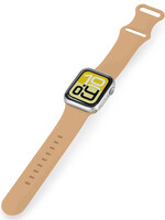 LUQ LUQ Apple Watch Bandje Siliconen Verstelbaar (38/40/41 mm) - Walnoot