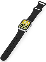 LUQ LUQ Apple Watch Bandje Siliconen Verstelbaar (38/40/41 mm) - Zwart