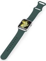 LUQ LUQ Apple Watch Bandje Siliconen Verstelbaar (42/44/45/46 mm) - Donkergroen
