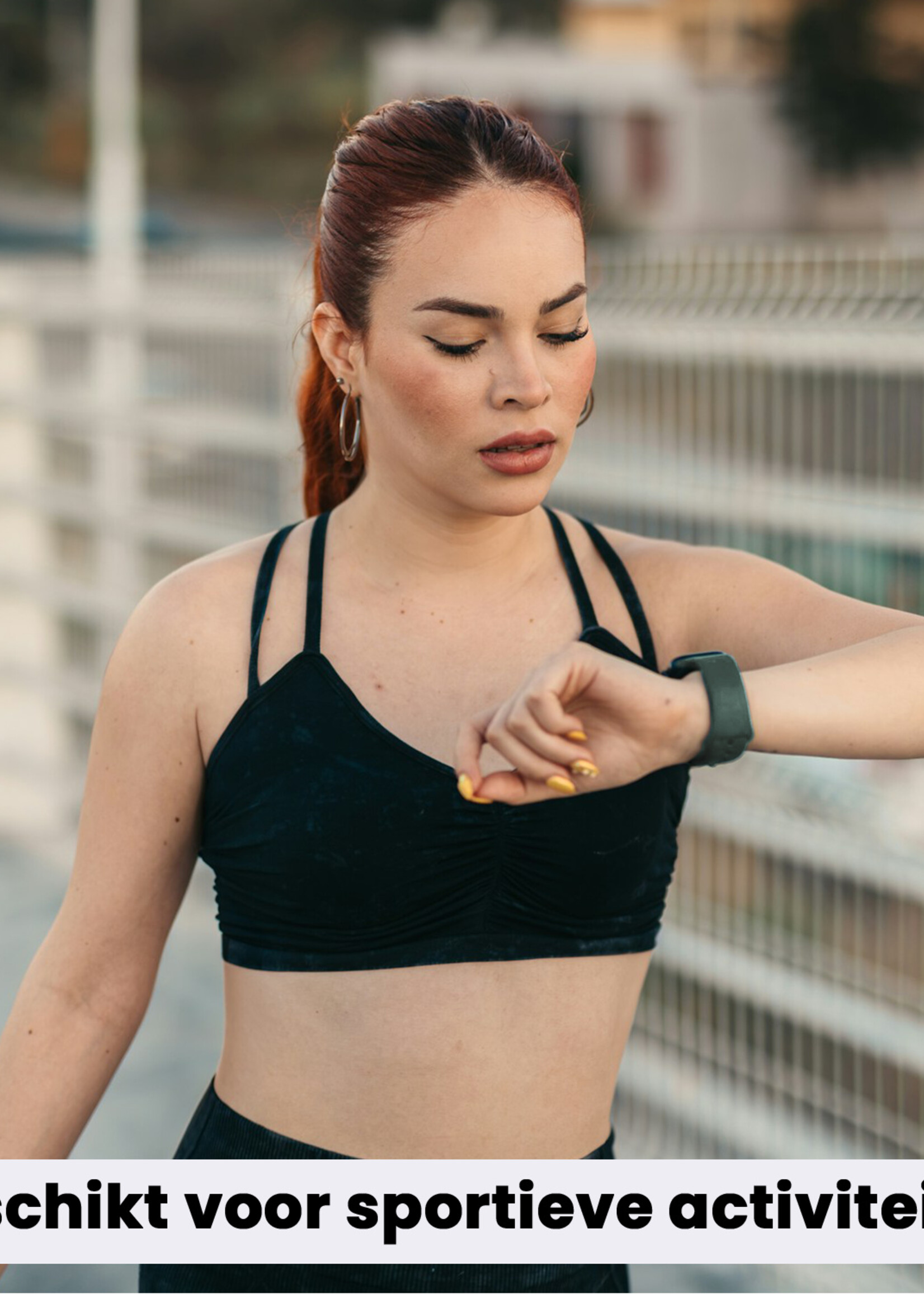 LUQ LUQ Apple Watch Bandje Siliconen Verstelbaar (42/44/45/46 mm) - Donkergroen