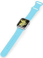 LUQ LUQ Apple Watch Bandje Siliconen Verstelbaar (42/44/45/46 mm) - Lichtblauw