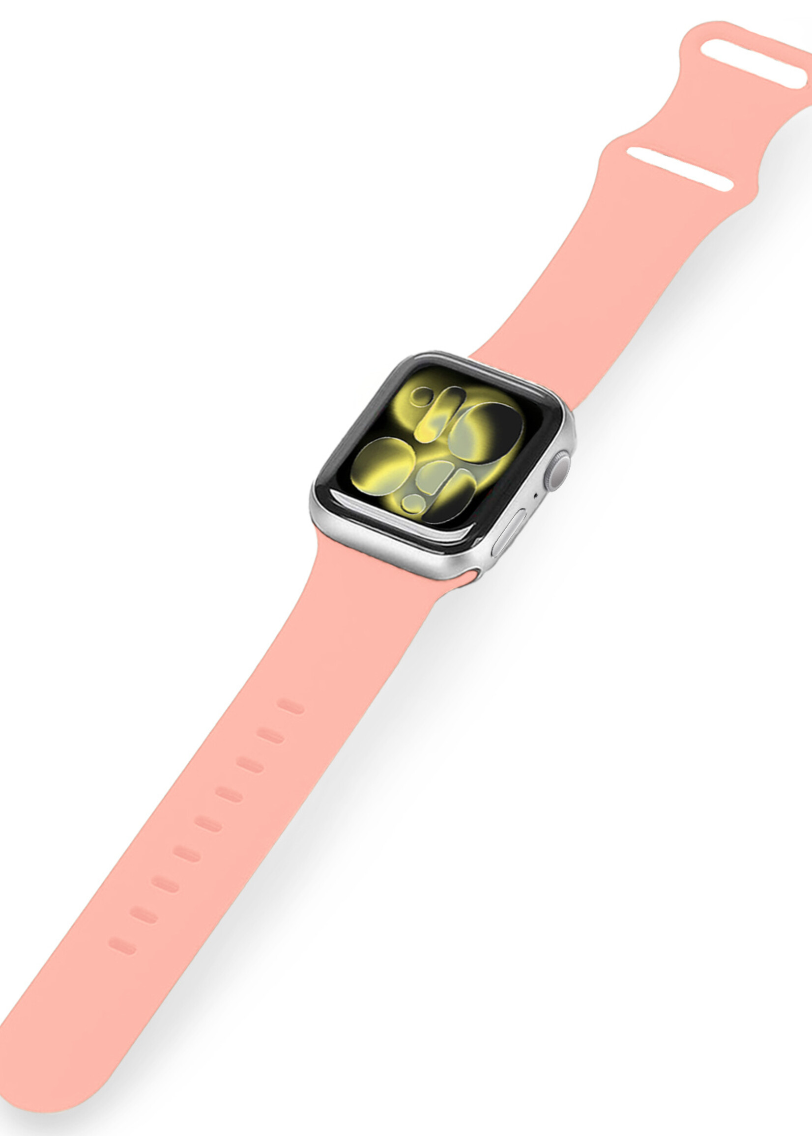 LUQ LUQ Apple Watch Bandje Siliconen Verstelbaar (42/44/45/46 mm) - Mint