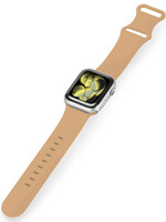 LUQ LUQ Apple Watch Bandje Siliconen Verstelbaar (42/44/45/46 mm) - Walnoot
