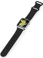 LUQ LUQ Apple Watch Bandje Siliconen Verstelbaar (42/44/45/46 mm) - Zwart