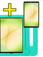 LUQ LUQ Samsung Galaxy Tab A11 Kinderhoes Met Screenprotector - Turquoise