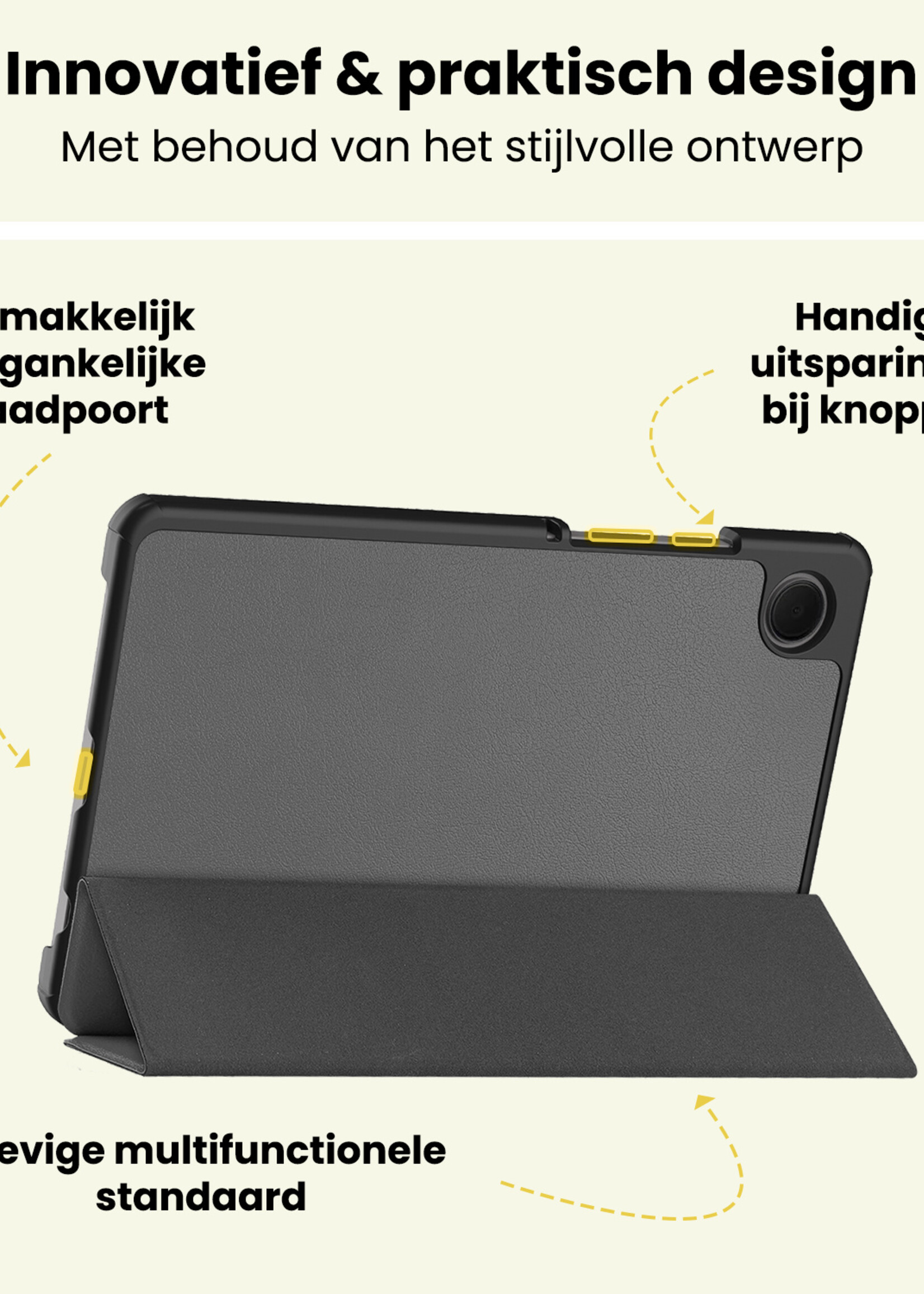 LUQ LUQ Samsung Galaxy Tab A11 Hoes - Grijs