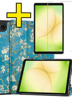 LUQ LUQ Samsung Galaxy Tab A11 Hoes Met Screenprotector - Bloesem