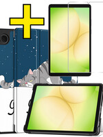 LUQ LUQ Samsung Galaxy Tab A11 Hoes Met Screenprotector - Kat
