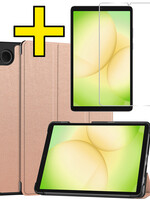 LUQ LUQ Samsung Galaxy Tab A11 Hoes Met Screenprotector - Rose Goud