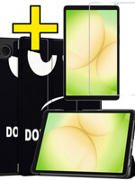 LUQ LUQ Samsung Galaxy Tab A11 Hoes Met Screenprotector - Don't touch me