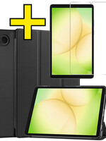 LUQ LUQ Samsung Galaxy Tab A11 Hoes Met Screenprotector - Zwart