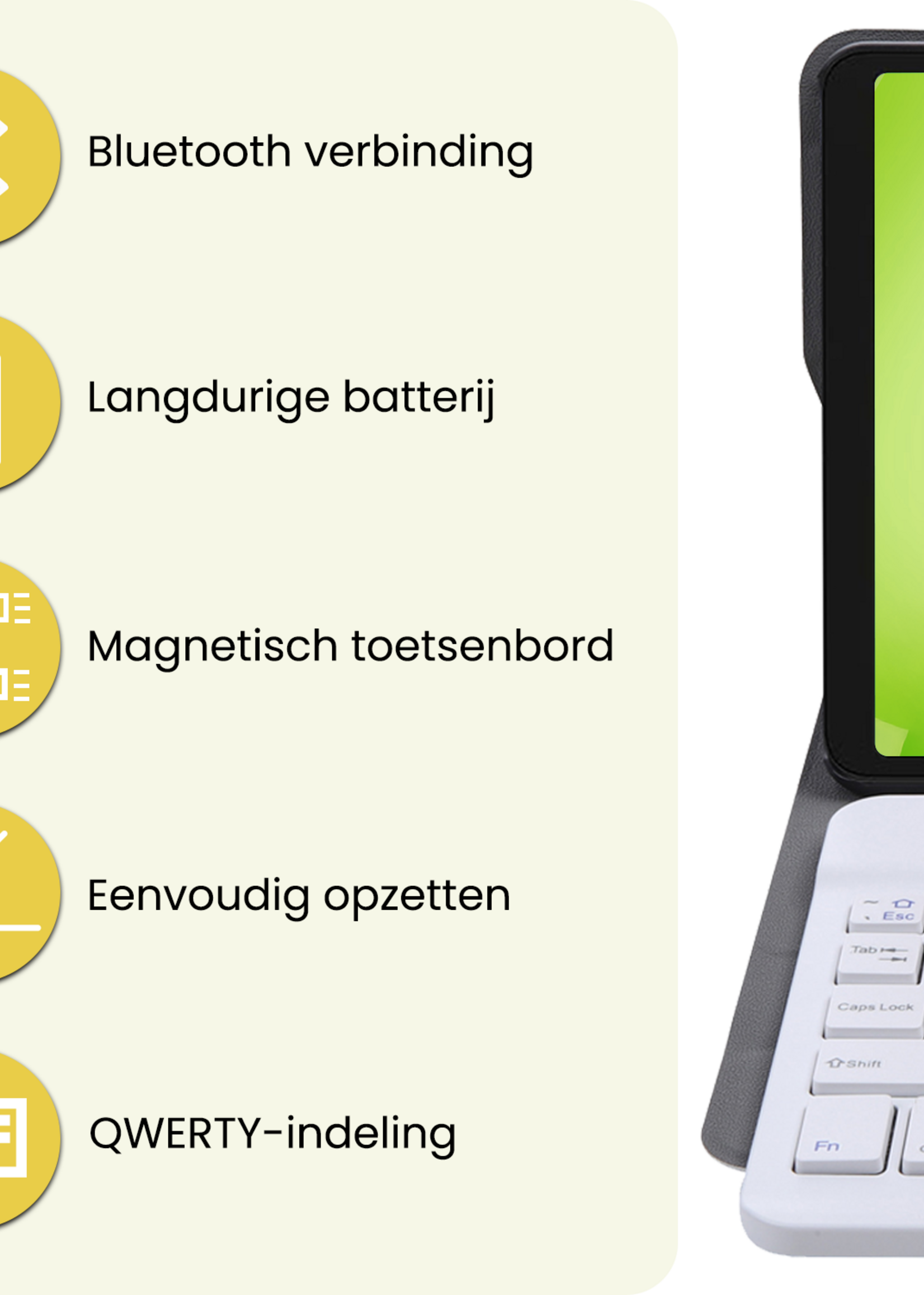 LUQ LUQ Samsung Galaxy Tab A11 Toetsenbordhoes - Goud