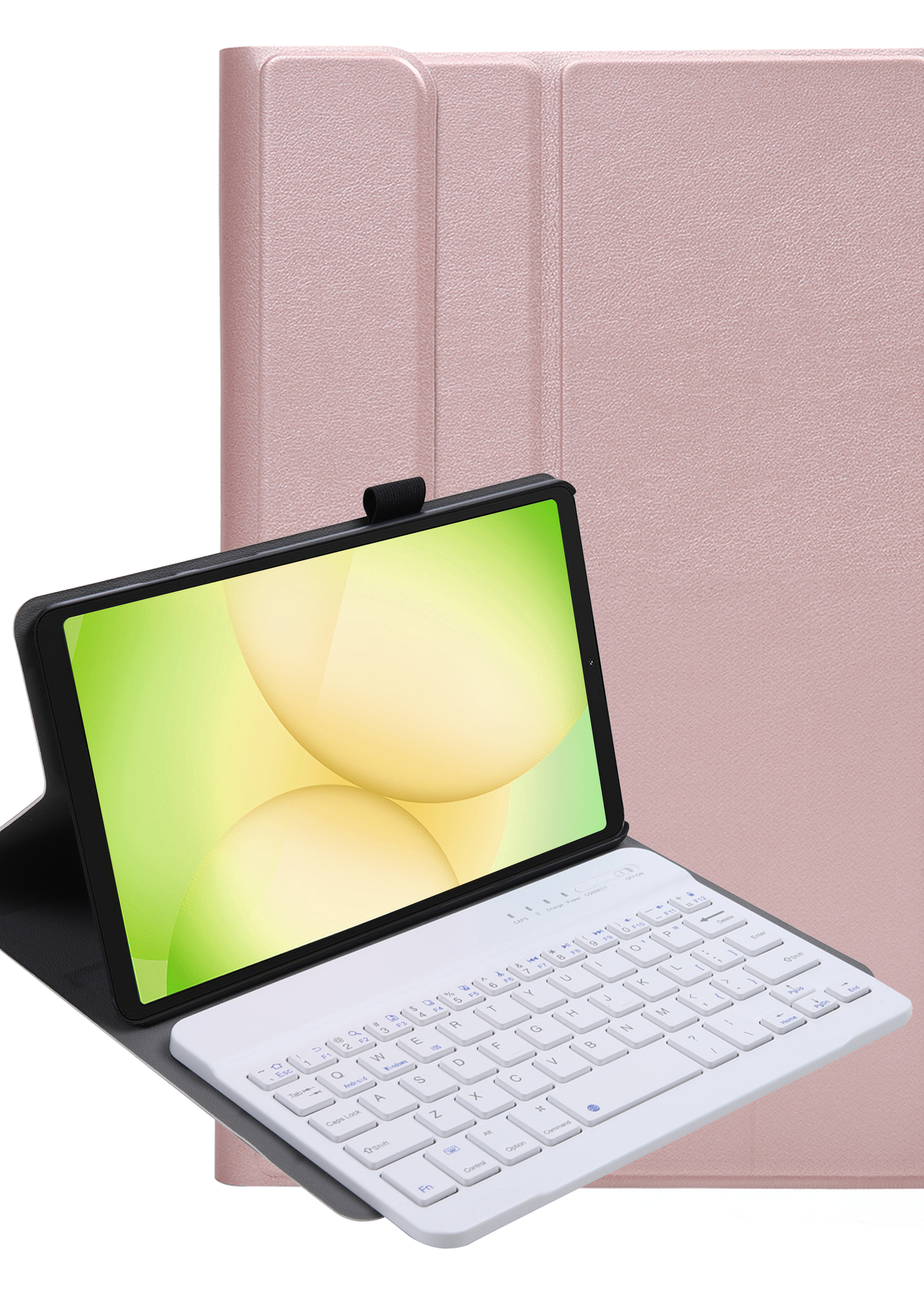 LUQ LUQ Samsung Galaxy Tab A11 Toetsenbordhoes - Rosé Goud