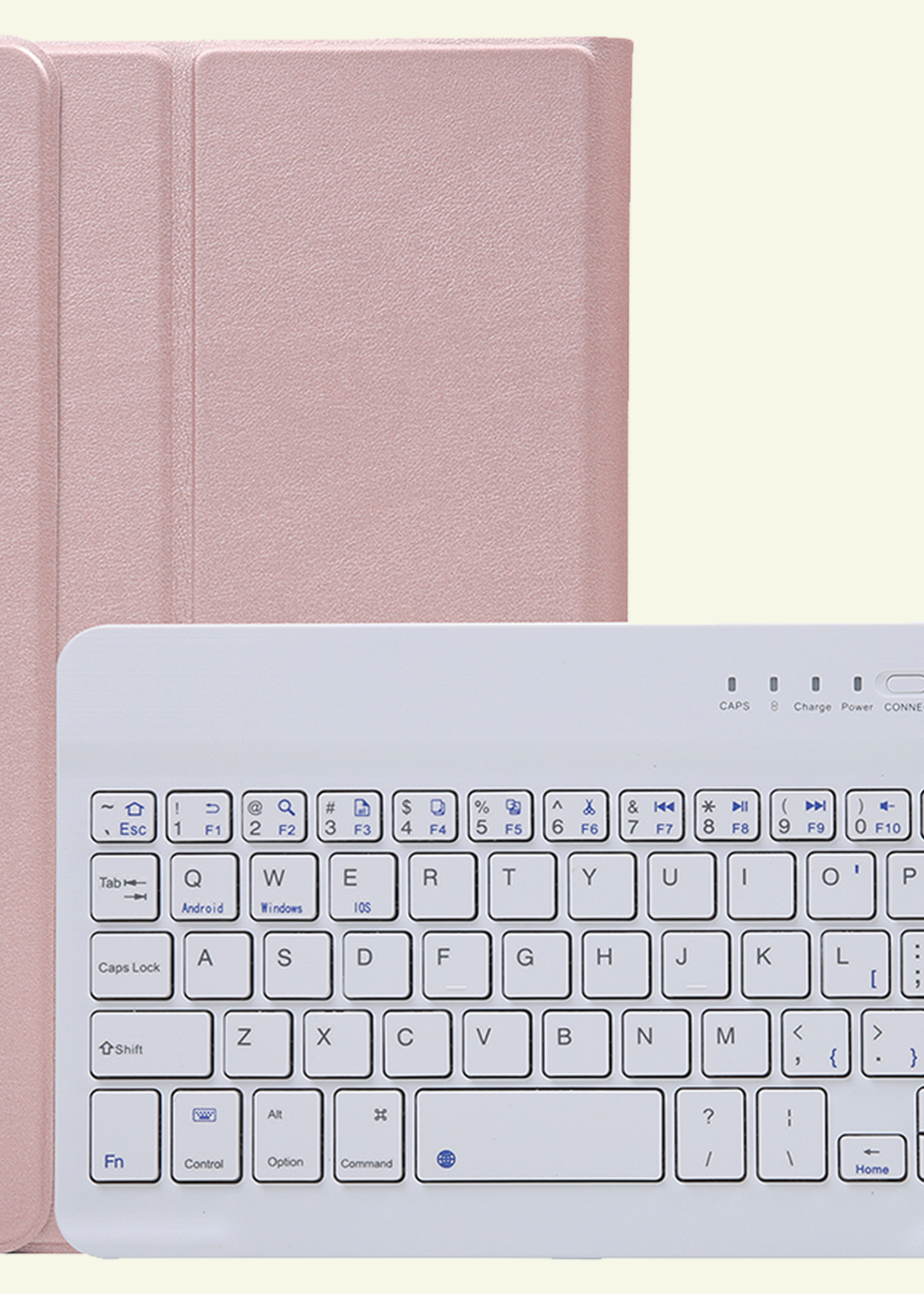 LUQ LUQ Samsung Galaxy Tab A11 Toetsenbordhoes - Rosé Goud