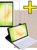 LUQ LUQ Samsung Galaxy Tab A11 Toetsenbordhoes Met Screenprotector - Goud