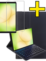 LUQ LUQ Samsung Galaxy Tab A11 Toetsenbordhoes Met Screenprotector - Zwart