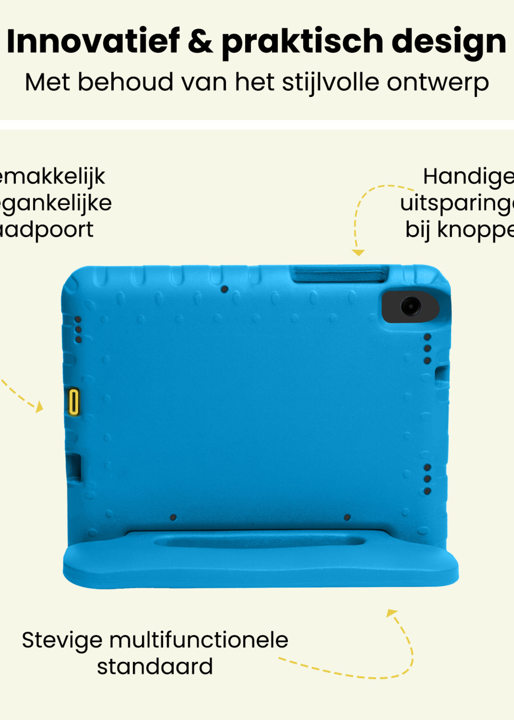LUQ LUQ Samsung Galaxy Tab A11 Kinderhoes - Blauw