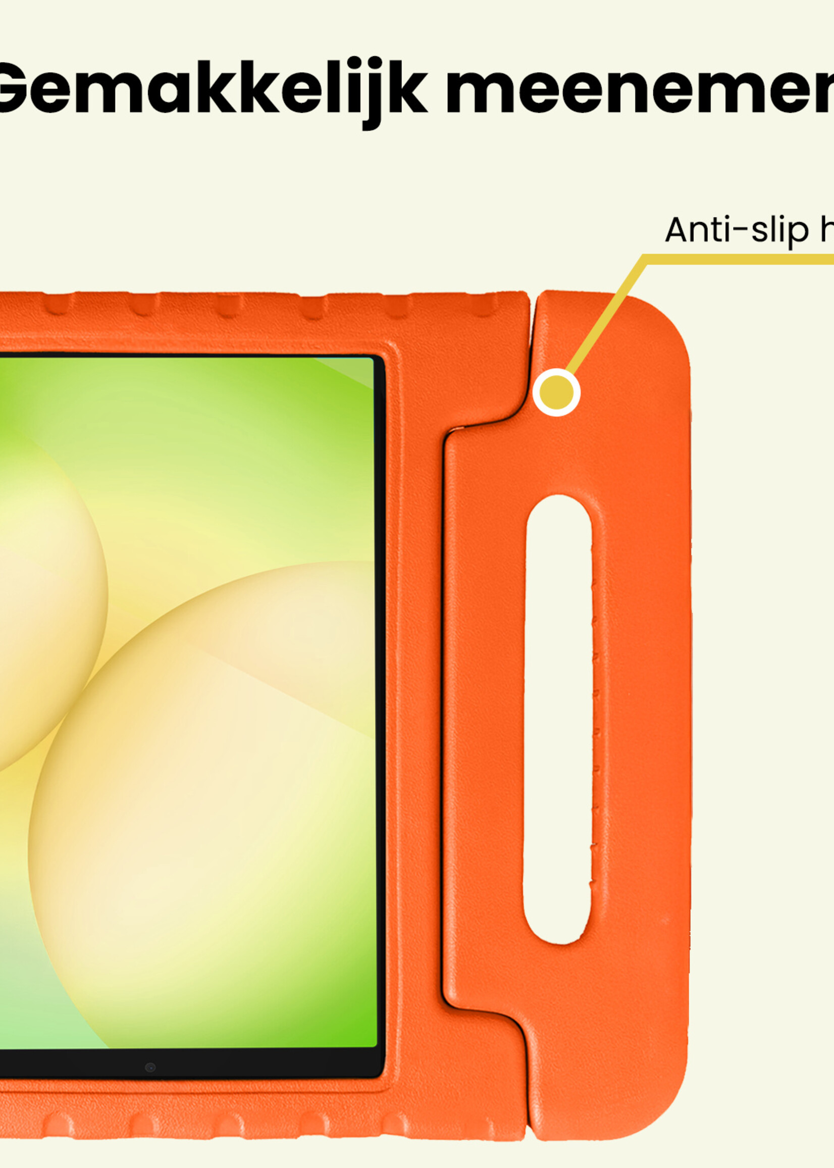 LUQ LUQ Samsung Galaxy Tab A11 Kinderhoes - Oranje